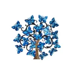 Vista frontal del Árbol Mariposa Plano, una artesanía mexicana única con detalles coloridos y diseño elaborado a mano.