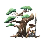 Artesanía mexicana de Don Quijote de la Mancha en árbol, con detalles únicos y diseño elaborado a mano que celebra la literatura clásica.