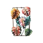 Artesanía ventana de hojas de varios colores chica